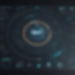 Abstract futuristic digital interface design
