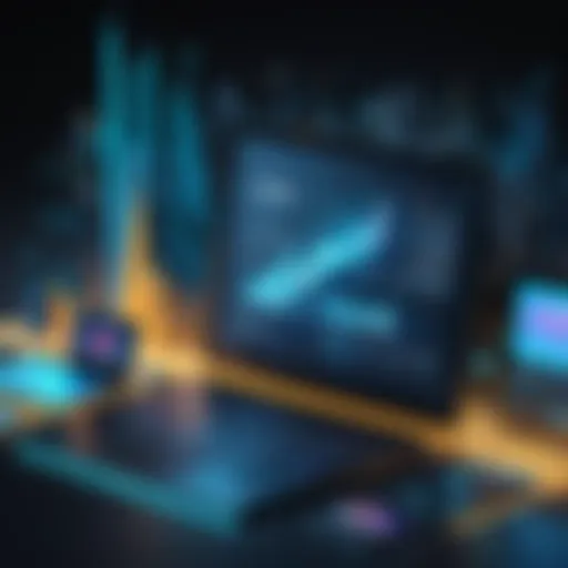 Abstract representation of digital growth