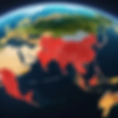 Mapping Global Netflix Libraries Across Different Regions Map illustrating global Netflix content availability