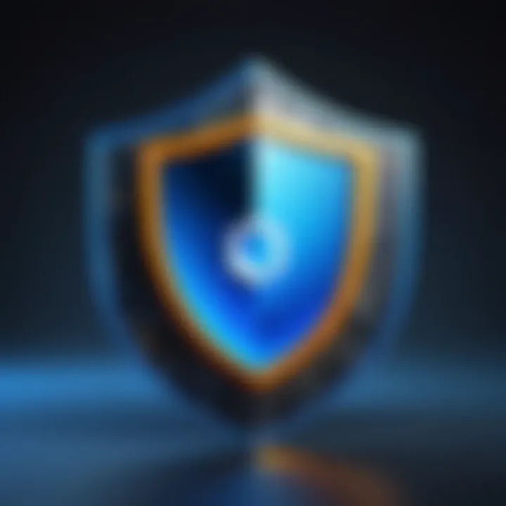 A digital shield symbolizing enhanced privacy and security in browsing.