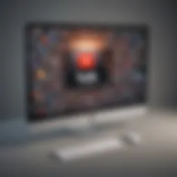 Abstract artistic representation of ad-free viewing experience on YouTube Premium