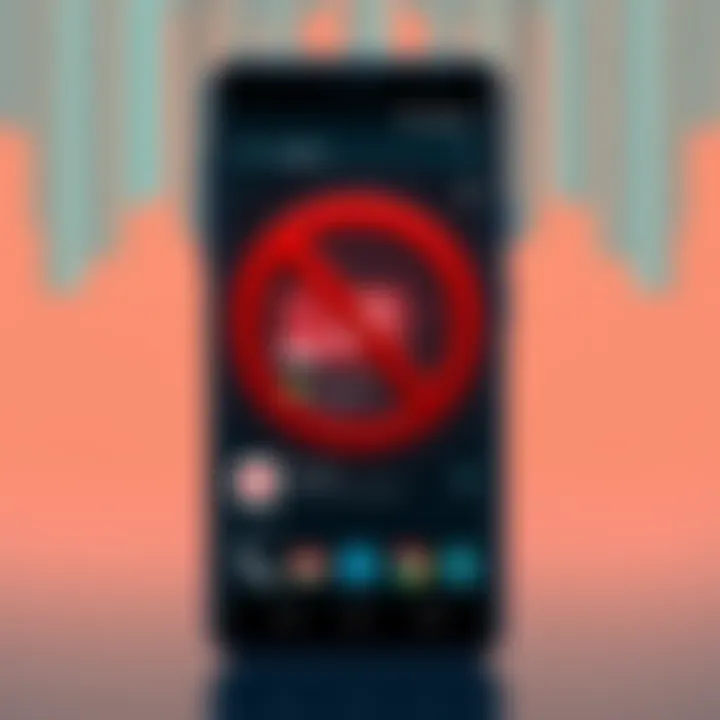 User interface of a popular adblock application for Android