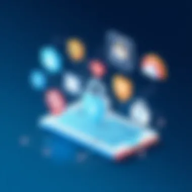 Conceptual image of user privacy and security measures