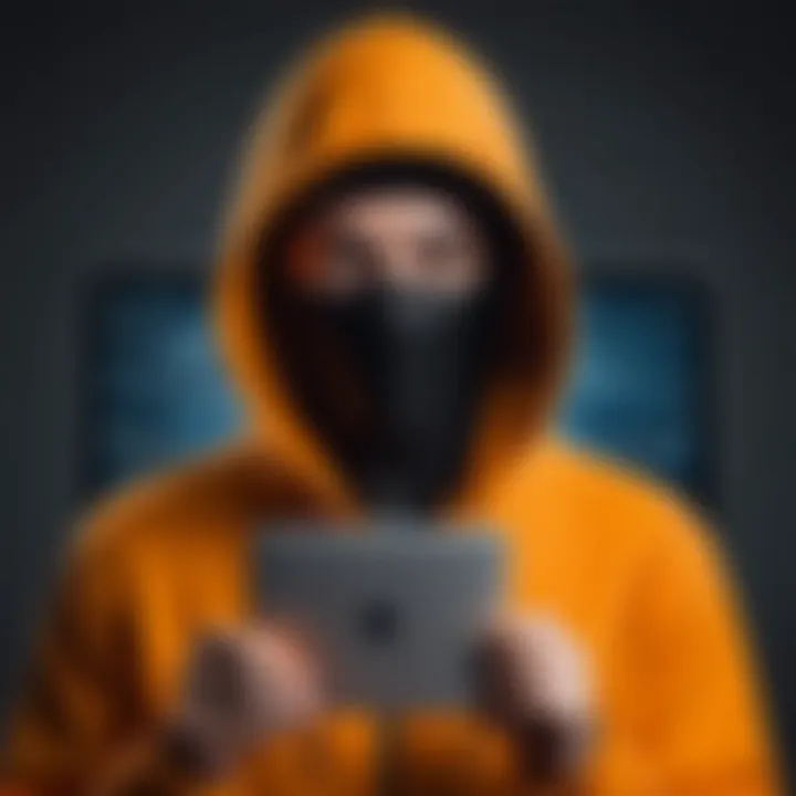 Conceptual image showing the importance of online anonymity