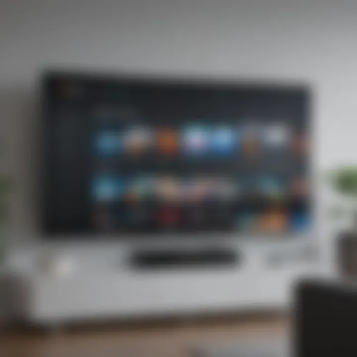 High-tech smart TV displaying Amazon Prime interface