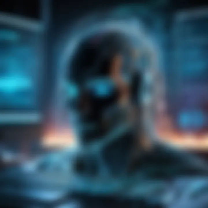 Graphical depiction of cybersecurity trends influenced by threat intelligence