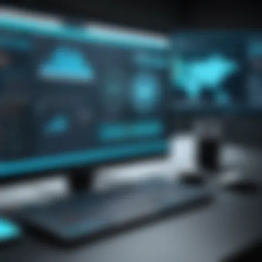A visual representation of advanced threat intelligence data analysis