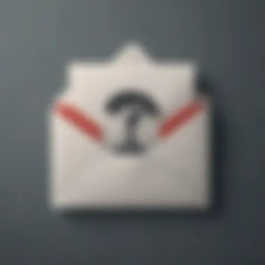 Envelope with a question mark symbolizing anonymity