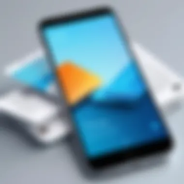 File Cleanup Illustration An illustration of a smartphone cleaning up unnecessary files