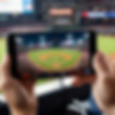 Houston Astros game streaming on a mobile device