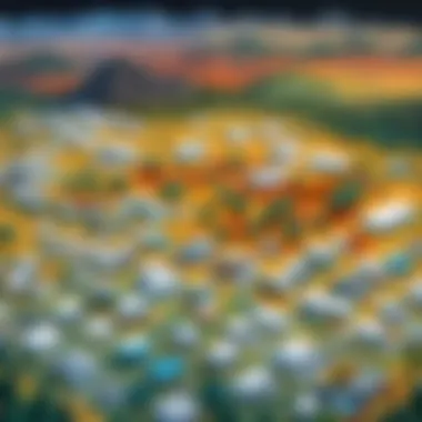 Artistic interpretation of online landscape diversity