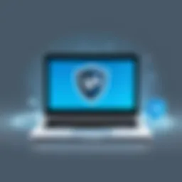 Visual representation of VPN security features