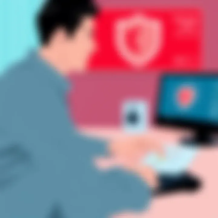 User making informed decisions about antivirus software