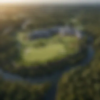 Augusta National Golf Club Aerial View