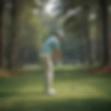 Golfer Teeing Off at Augusta National