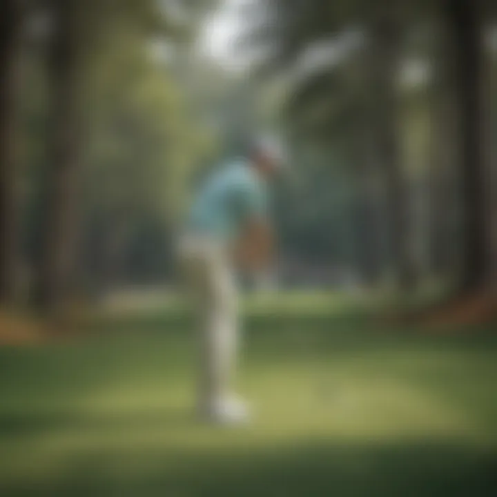 Golfer Teeing Off at Augusta National