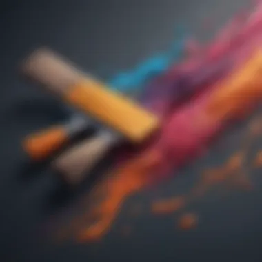 Brushstrokes of Creativity Artistic brushes creating website magic