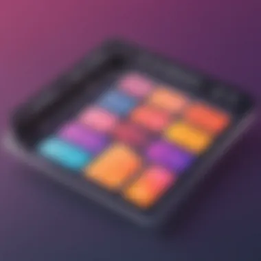 Colorful Design Palette Palette of vibrant colors for website design