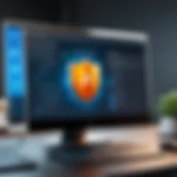 Lightweight antivirus interface showcasing user-friendly design