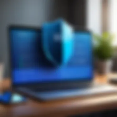 Illustration of online privacy protection