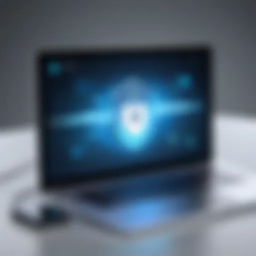 A secure digital connection illustration