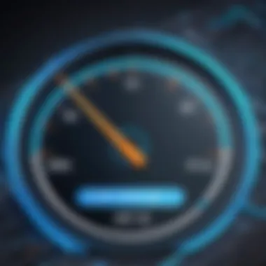 Graph representing VPN speed performance