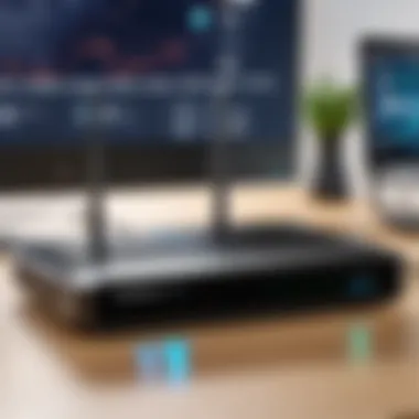 Advanced Security Features in Routers Router showcasing advanced security features for OpenVPN