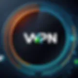 VPN logo showcasing advanced technology