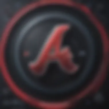 Braves logo on a digital screen