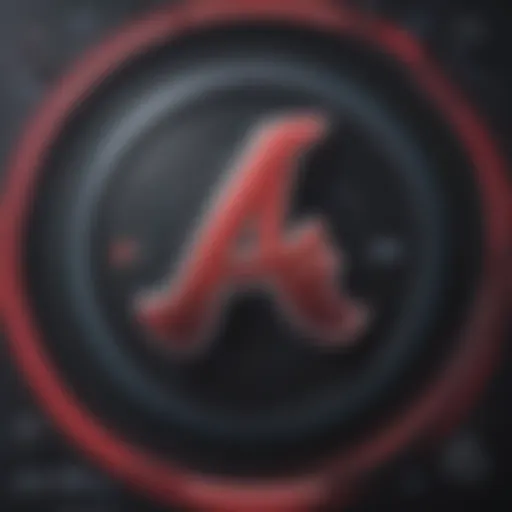 Braves logo on a digital screen