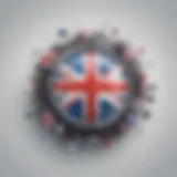 British Flag with Streaming Icons