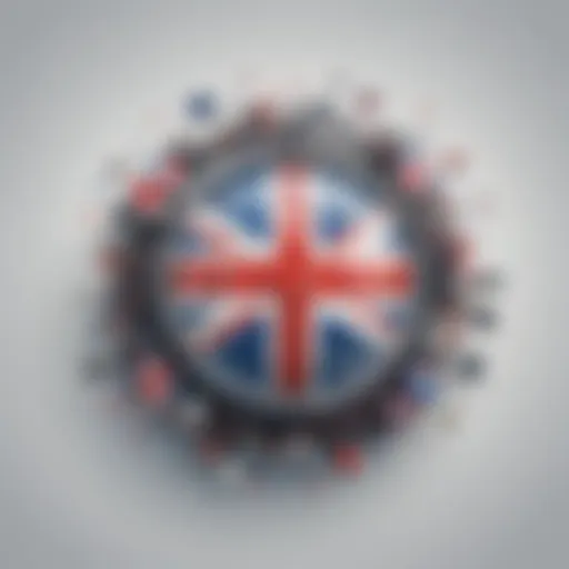 British Flag with Streaming Icons