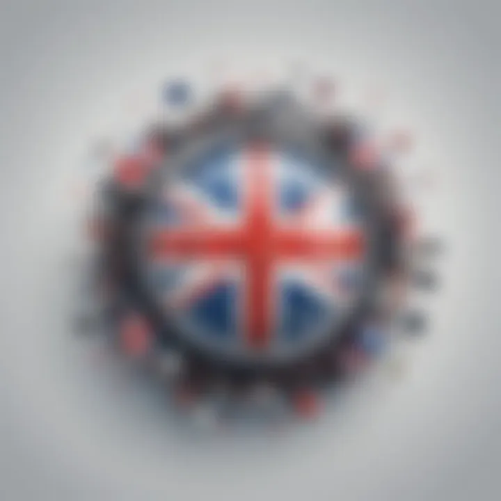 British Flag with Streaming Icons