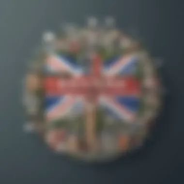 Iconic British Sites Embracing the Digital Streaming Era British Landmark with Streaming Services Logo