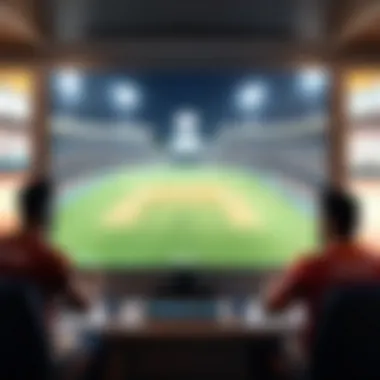 Excitement of IPL: Players in Action An engaging IPL match showcasing players in action