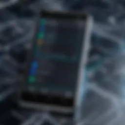 Visual representation showcasing Android device settings for network configuration