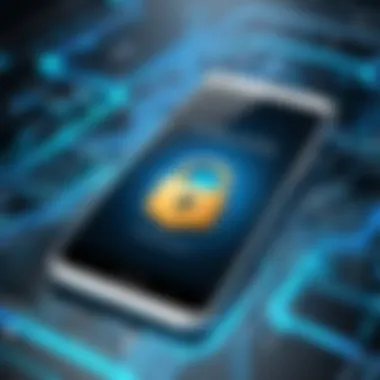 Strengthening Mobile Security with IP Changes Illustration showing mobile device security
