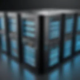 Illustration of different types of web hosting services
