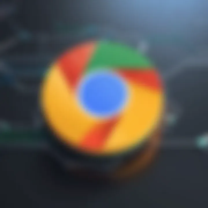 Google Chrome browser with VPN lock symbol