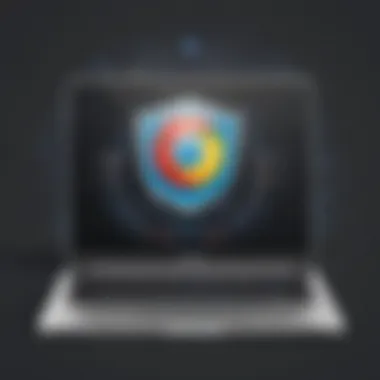 Chromebook with shield icon