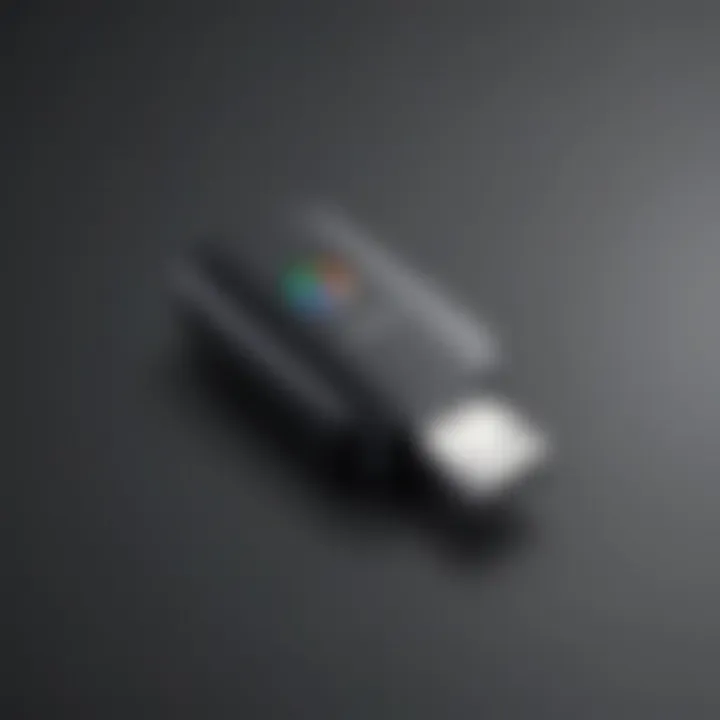 Illustration of Chromecast device