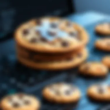 Browser Cache and Cookies Management Visual representation of browser cache and cookies management