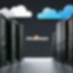 Illustration comparing Cloudways and GoDaddy hosting platforms