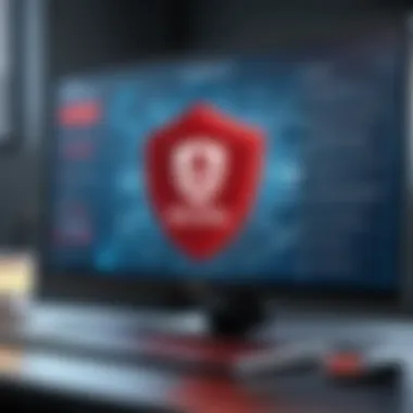Cybersecurity Threat Mitigation with McAfee A graphical representation of cybersecurity threats mitigated by the McAfee app