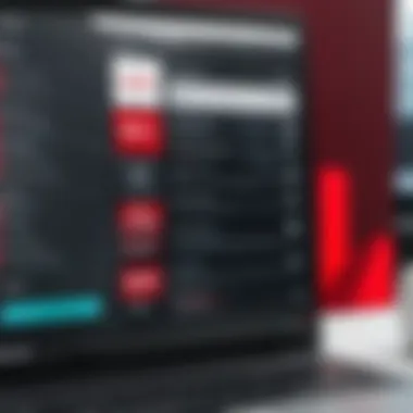 McAfee App Interface Features An overview of the McAfee app interface showcasing its features