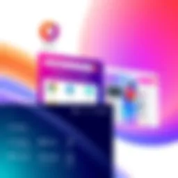 Dynamic interface of Opera Browser showcasing its features