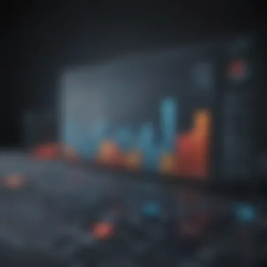 Dynamic Revenue Growth Visualization Abstract visualization of revenue growth