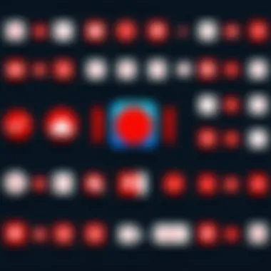 Diverse Ad Blocker Icons Visual representation of various ad blocker icons