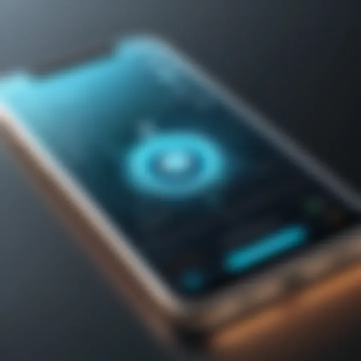 Illustration showcasing phone performance boosting features