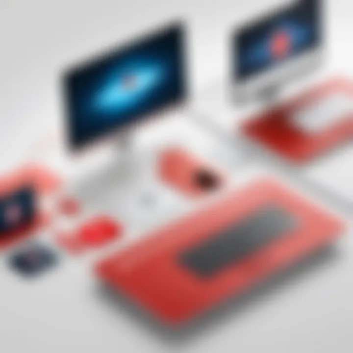 Visual representation of installation on various platforms